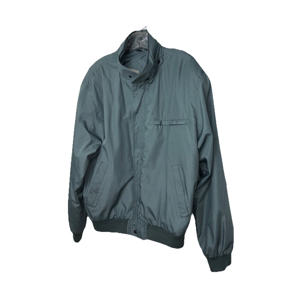 Christopher Hayes Green  Men Bomber Windbreaker Jacket Size L